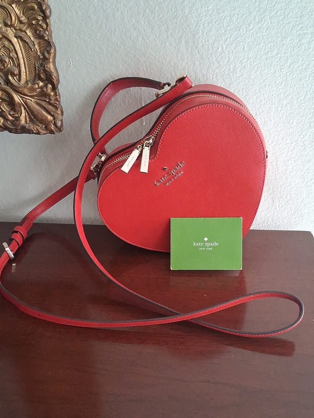 Kate Spade heart Shape Crossbody/handbag Free Gift